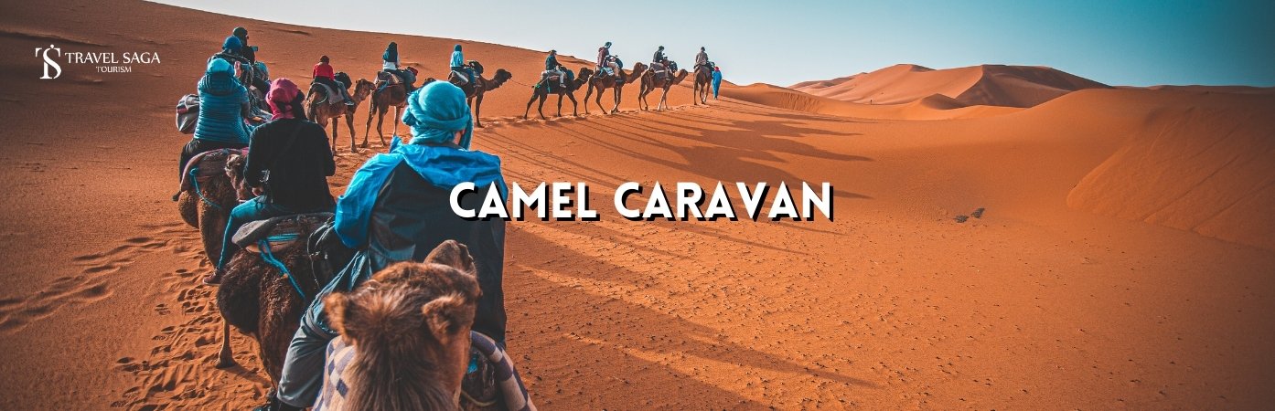 Camel Safari in Dubai | Dubai desert camel ride BT banner Travel Saga Tourism