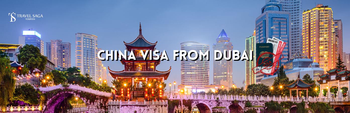 China Visa From Dubai BT banner by Travel Saga Tourism