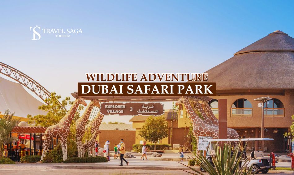 Dubai safari park blog banner by Travel Saga Tourism