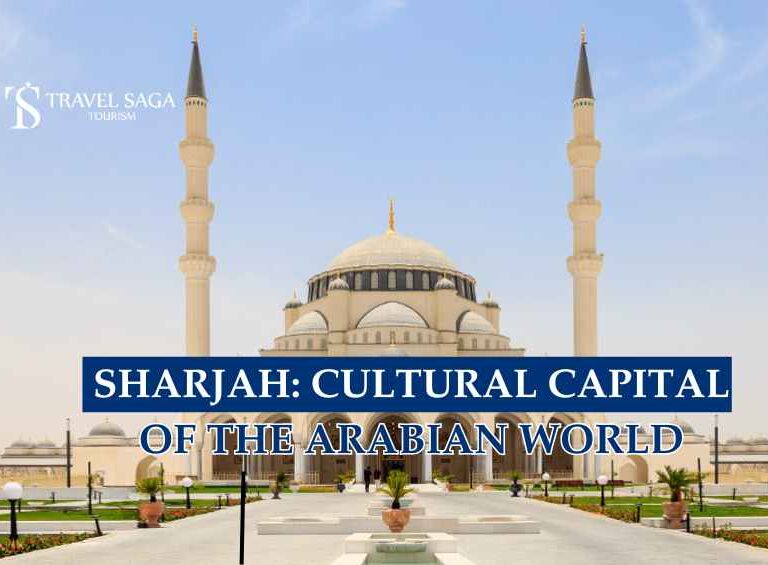 Sharjah mosque blog banner by Travel Saga Tourism